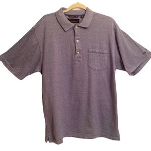 GREG NORMAN Mens Mercerized 100% Cotton S/S Polo Shirt Light Blue 3 Button Large